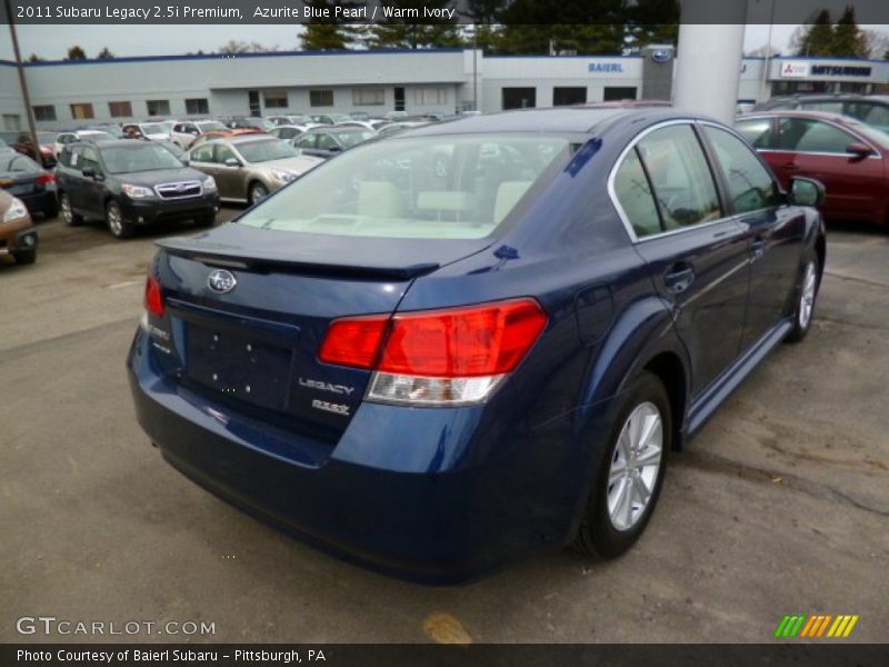 Azurite Blue Pearl / Warm Ivory 2011 Subaru Legacy 2.5i Premium