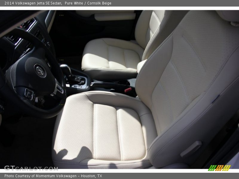Pure White / Cornsilk Beige 2014 Volkswagen Jetta SE Sedan