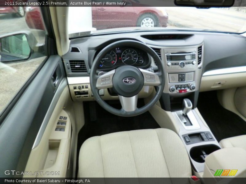 Azurite Blue Pearl / Warm Ivory 2011 Subaru Legacy 2.5i Premium