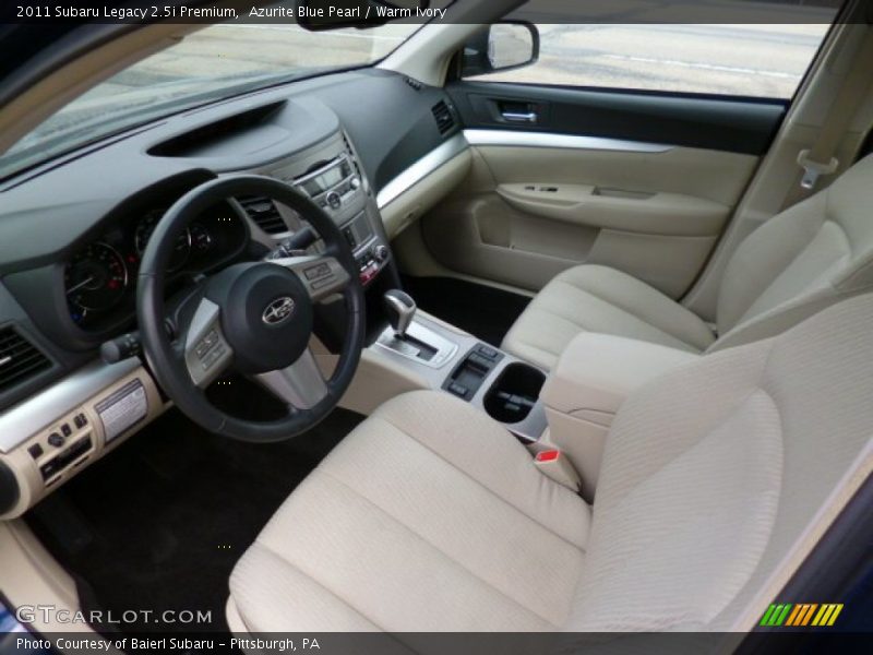 Azurite Blue Pearl / Warm Ivory 2011 Subaru Legacy 2.5i Premium