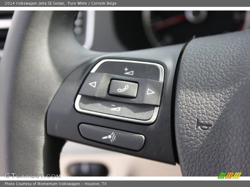 Pure White / Cornsilk Beige 2014 Volkswagen Jetta SE Sedan