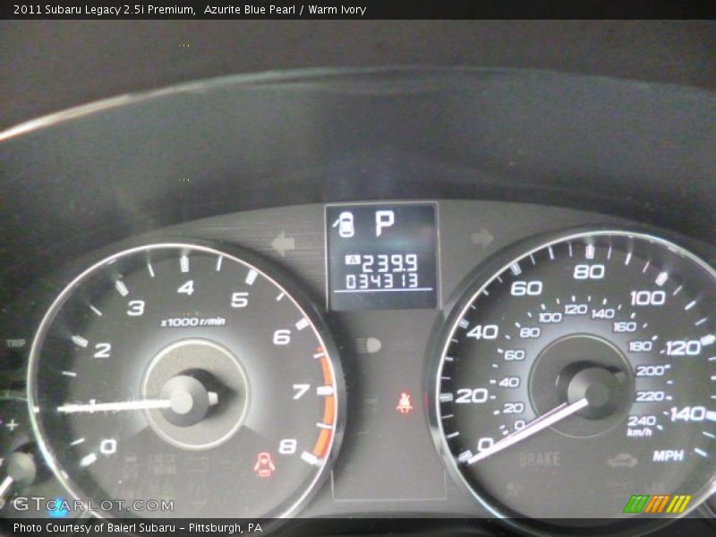 Azurite Blue Pearl / Warm Ivory 2011 Subaru Legacy 2.5i Premium