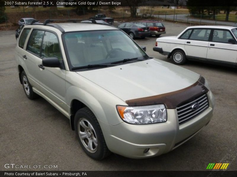 Champagne Gold Opal / Desert Beige 2007 Subaru Forester 2.5 X