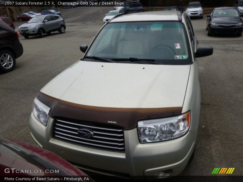 Champagne Gold Opal / Desert Beige 2007 Subaru Forester 2.5 X