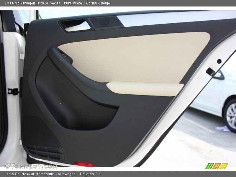 Pure White / Cornsilk Beige 2014 Volkswagen Jetta SE Sedan