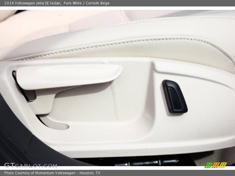 Pure White / Cornsilk Beige 2014 Volkswagen Jetta SE Sedan