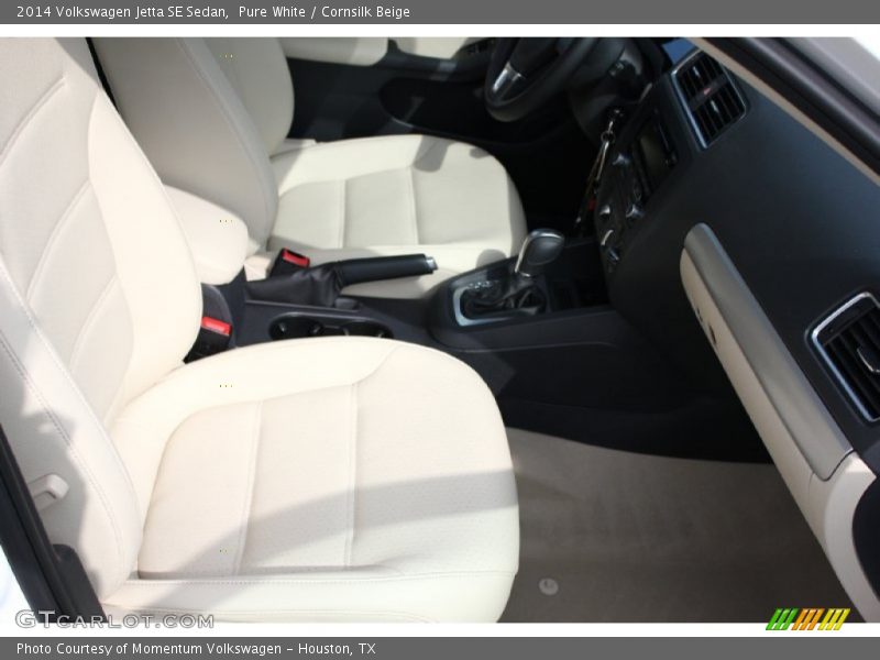 Pure White / Cornsilk Beige 2014 Volkswagen Jetta SE Sedan