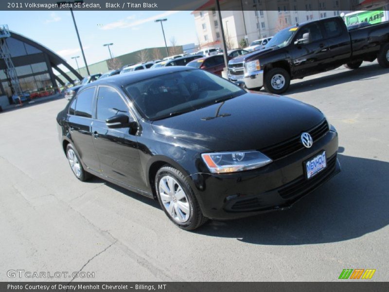 Black / Titan Black 2011 Volkswagen Jetta SE Sedan