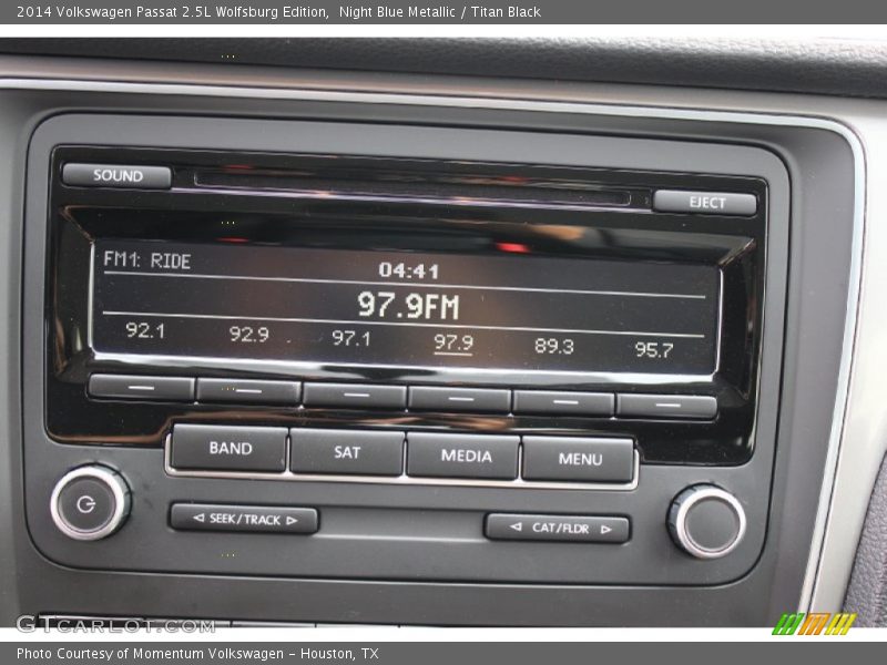 Night Blue Metallic / Titan Black 2014 Volkswagen Passat 2.5L Wolfsburg Edition