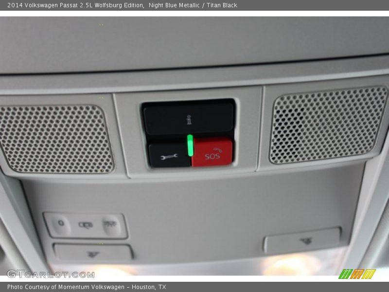 Night Blue Metallic / Titan Black 2014 Volkswagen Passat 2.5L Wolfsburg Edition