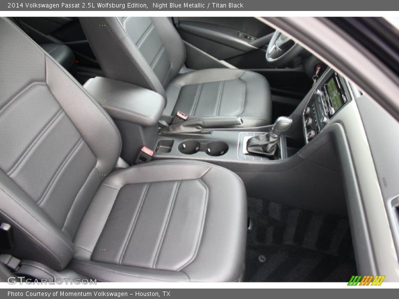 Night Blue Metallic / Titan Black 2014 Volkswagen Passat 2.5L Wolfsburg Edition