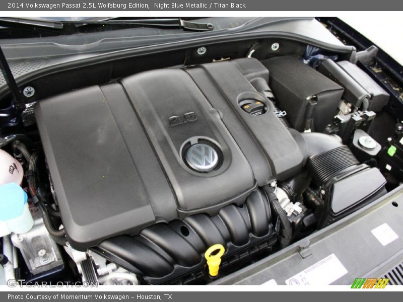 Night Blue Metallic / Titan Black 2014 Volkswagen Passat 2.5L Wolfsburg Edition