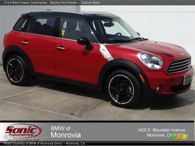 Blazing Red Metallic / Carbon Black 2014 Mini Cooper Countryman