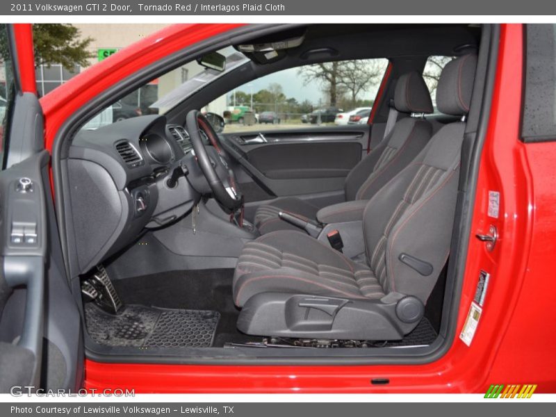 Tornado Red / Interlagos Plaid Cloth 2011 Volkswagen GTI 2 Door