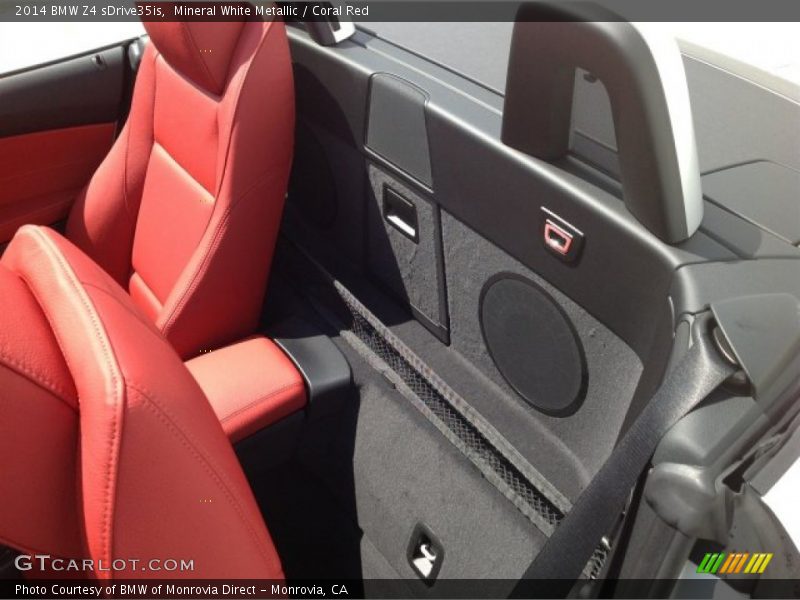 Mineral White Metallic / Coral Red 2014 BMW Z4 sDrive35is