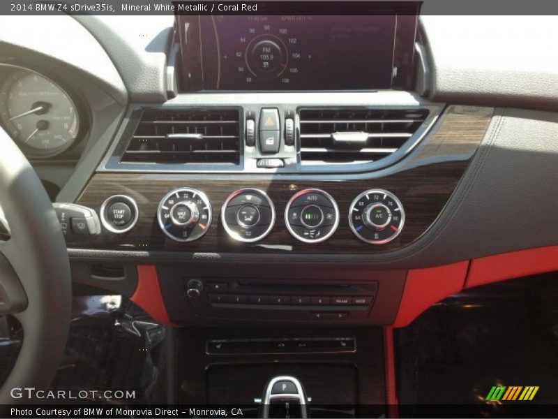 Mineral White Metallic / Coral Red 2014 BMW Z4 sDrive35is