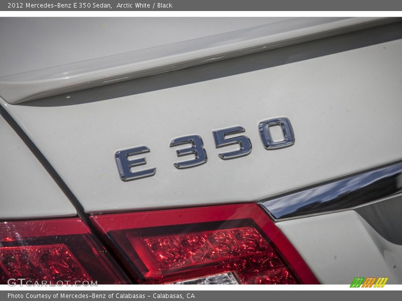 Arctic White / Black 2012 Mercedes-Benz E 350 Sedan