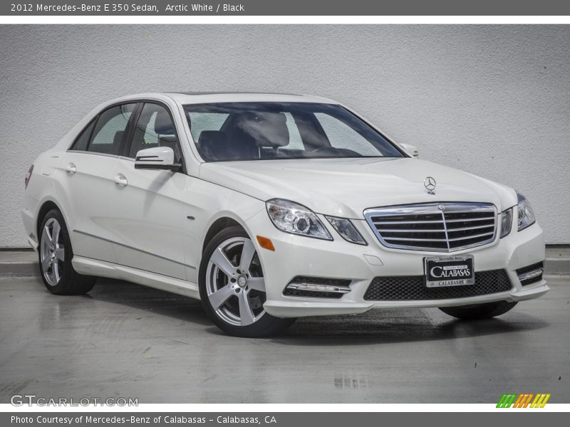 Arctic White / Black 2012 Mercedes-Benz E 350 Sedan