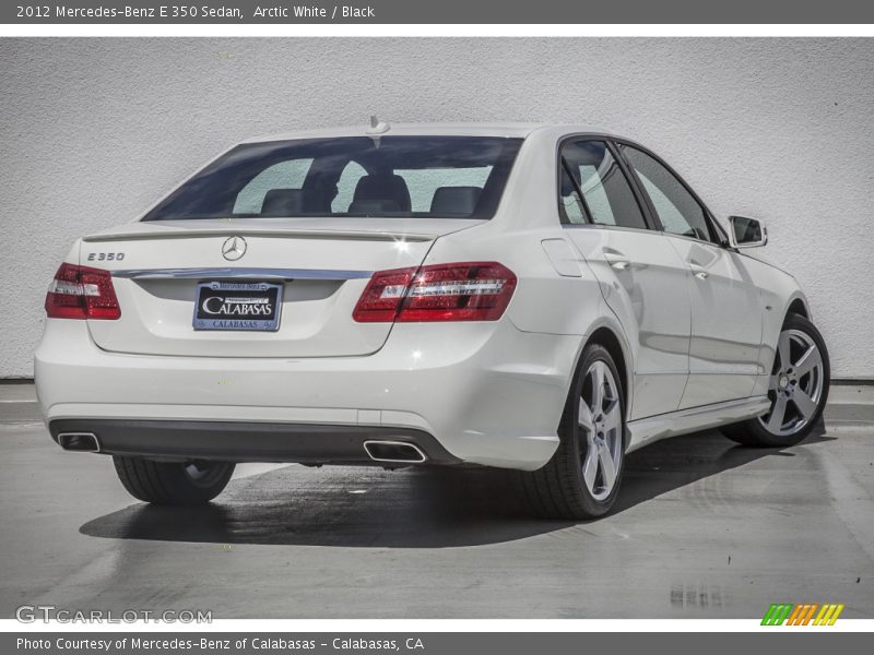 Arctic White / Black 2012 Mercedes-Benz E 350 Sedan