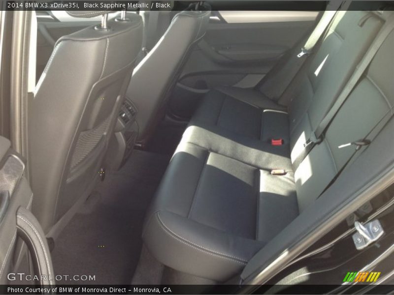 Black Sapphire Metallic / Black 2014 BMW X3 xDrive35i