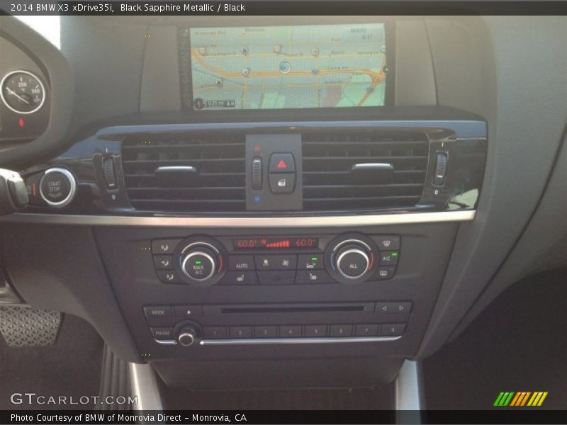 Black Sapphire Metallic / Black 2014 BMW X3 xDrive35i