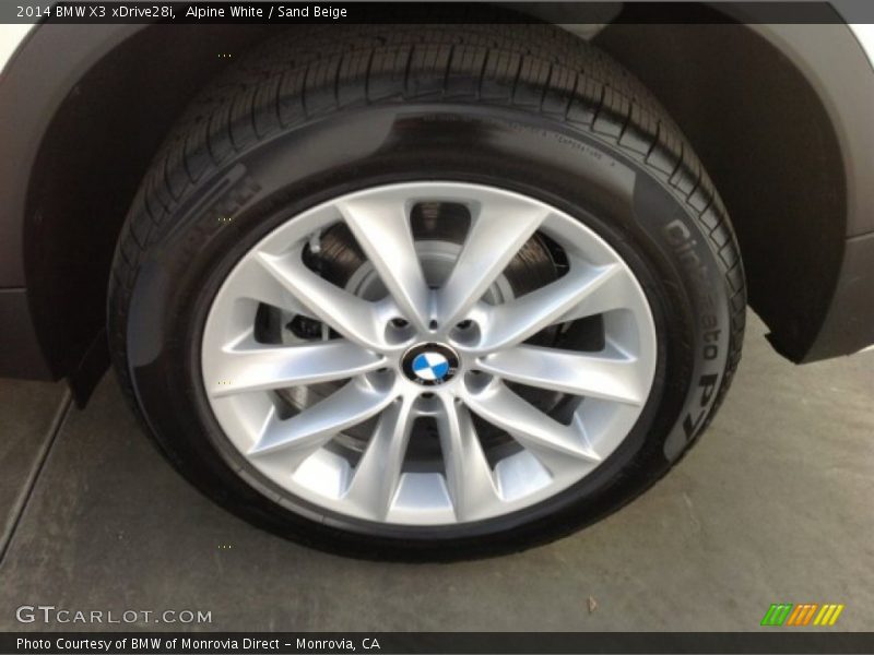 Alpine White / Sand Beige 2014 BMW X3 xDrive28i