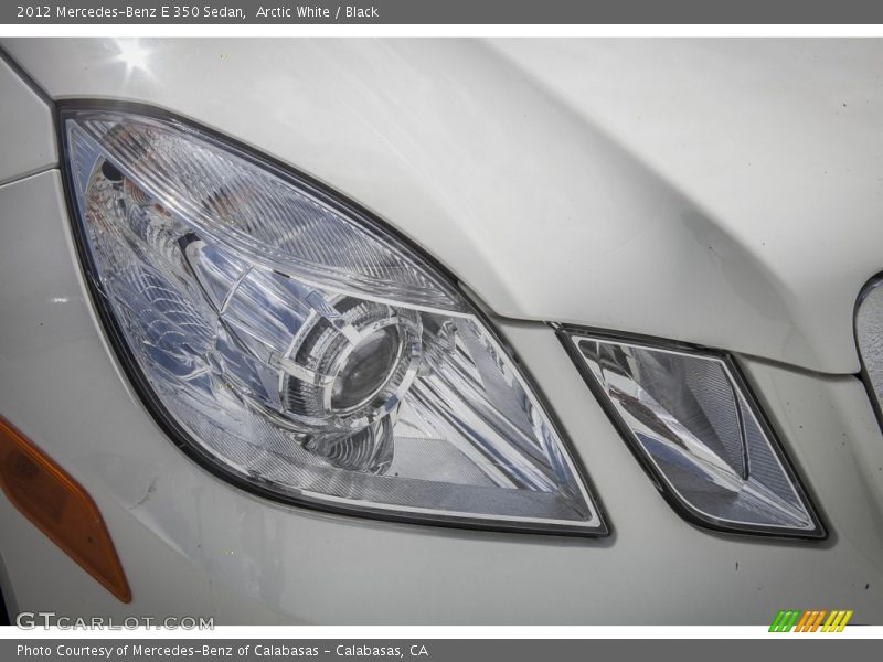 Arctic White / Black 2012 Mercedes-Benz E 350 Sedan