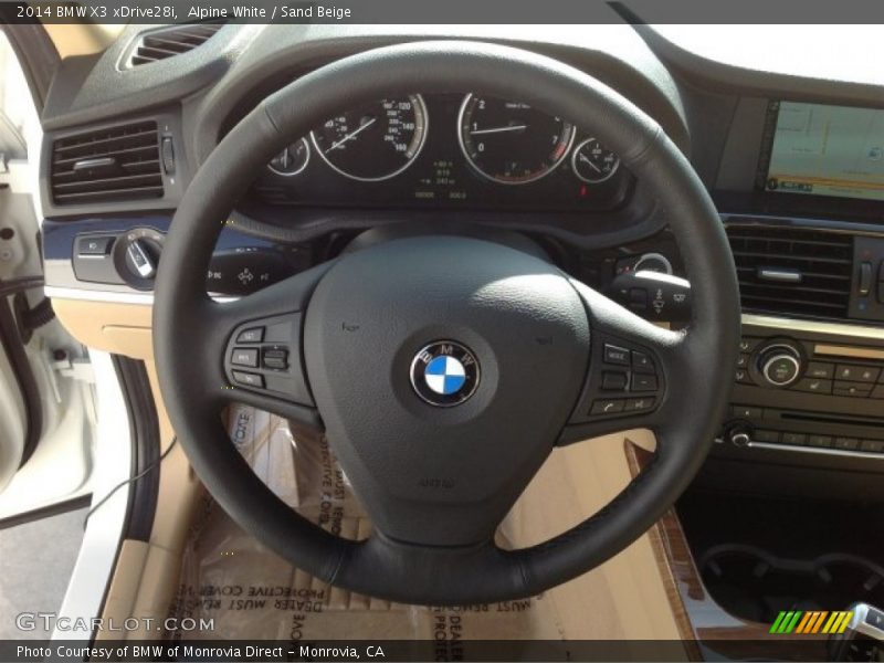 Alpine White / Sand Beige 2014 BMW X3 xDrive28i