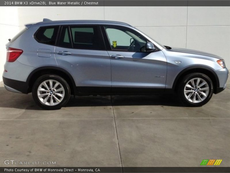 Blue Water Metallic / Chestnut 2014 BMW X3 xDrive28i