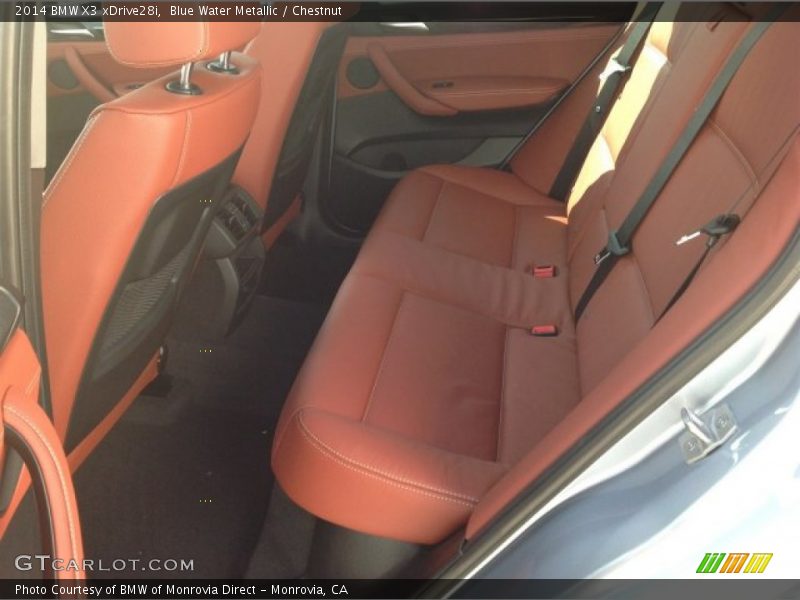 Blue Water Metallic / Chestnut 2014 BMW X3 xDrive28i