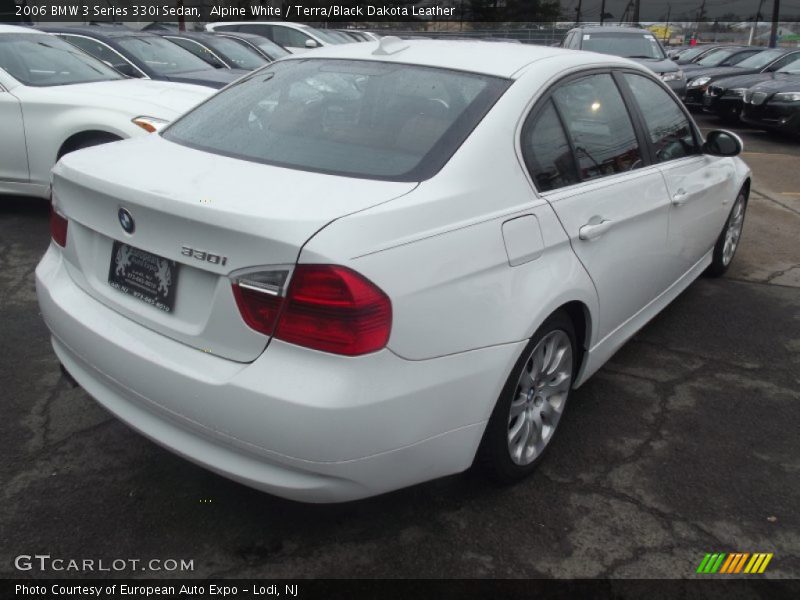 Alpine White / Terra/Black Dakota Leather 2006 BMW 3 Series 330i Sedan