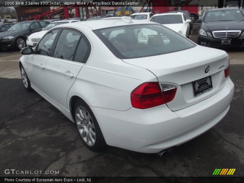 Alpine White / Terra/Black Dakota Leather 2006 BMW 3 Series 330i Sedan