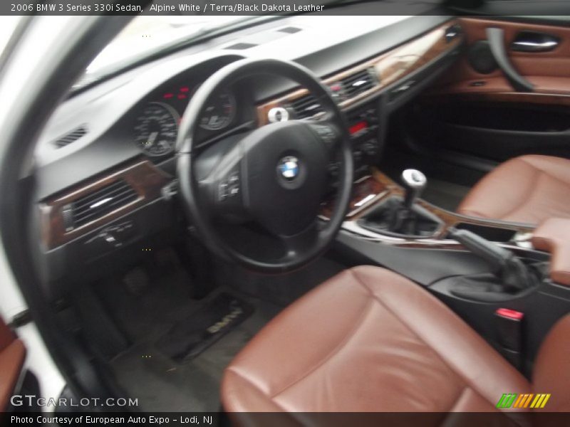 Alpine White / Terra/Black Dakota Leather 2006 BMW 3 Series 330i Sedan