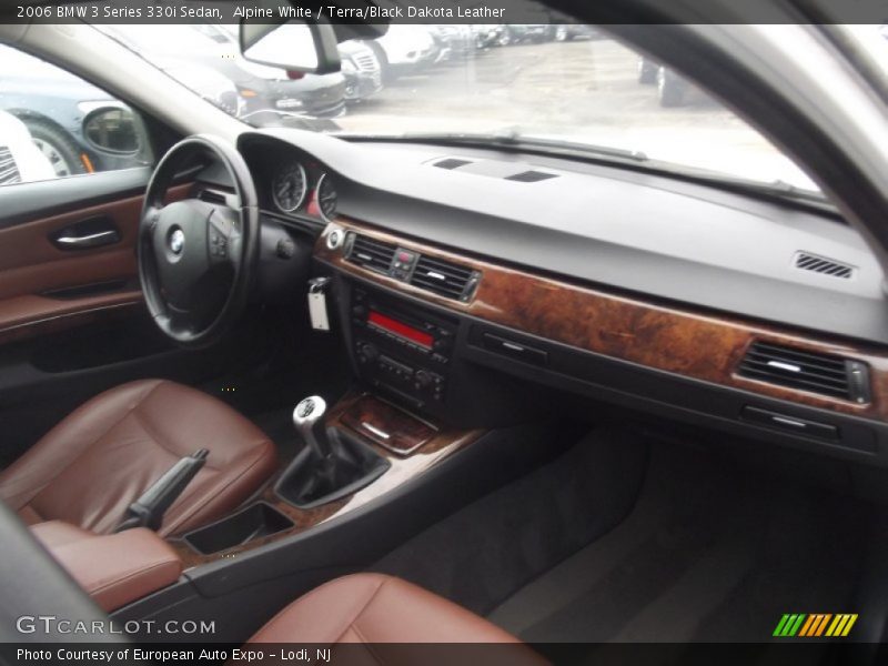 Alpine White / Terra/Black Dakota Leather 2006 BMW 3 Series 330i Sedan