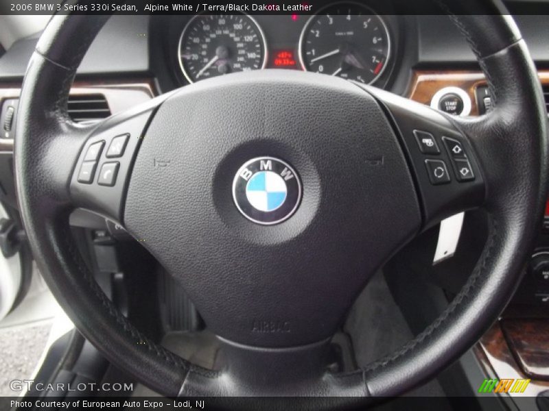 Alpine White / Terra/Black Dakota Leather 2006 BMW 3 Series 330i Sedan