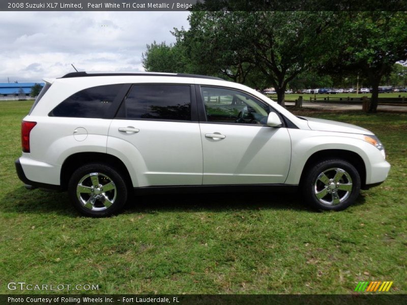 Pearl White Tri Coat Metallic / Beige 2008 Suzuki XL7 Limited