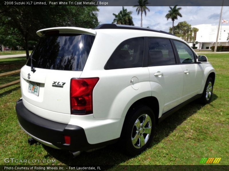 Pearl White Tri Coat Metallic / Beige 2008 Suzuki XL7 Limited