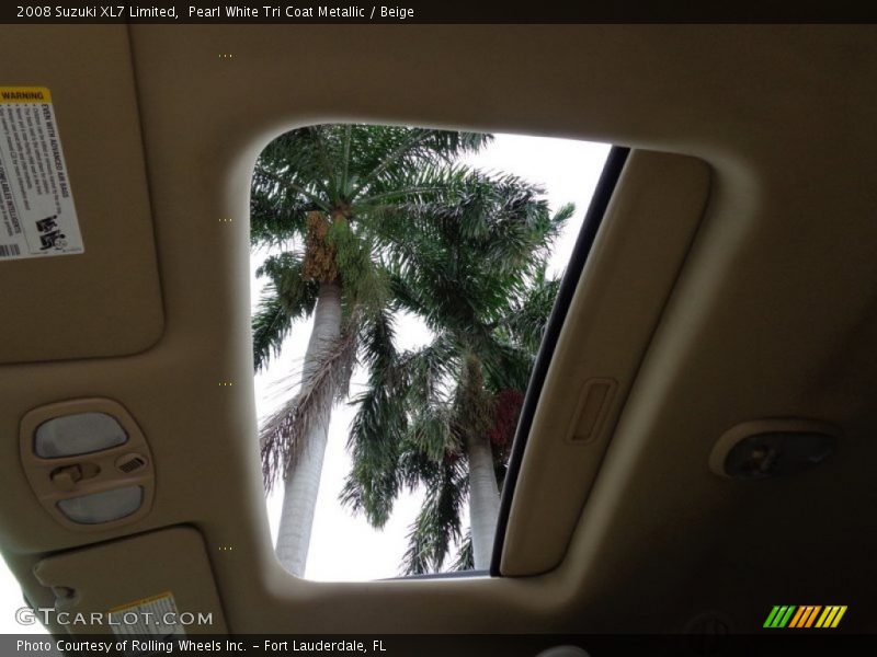 Pearl White Tri Coat Metallic / Beige 2008 Suzuki XL7 Limited