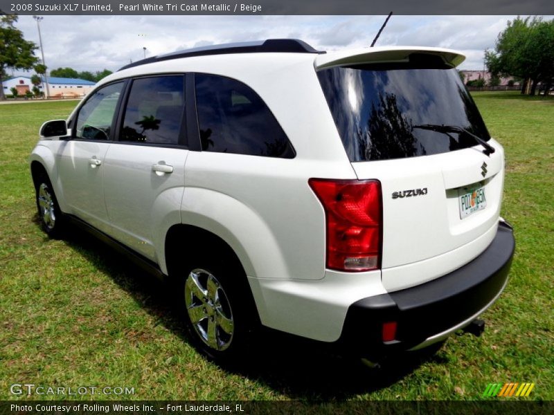 Pearl White Tri Coat Metallic / Beige 2008 Suzuki XL7 Limited