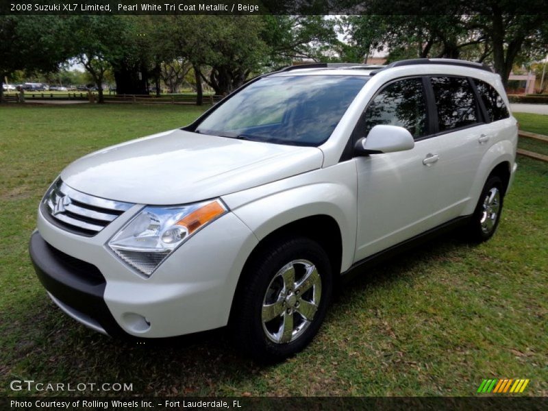 Pearl White Tri Coat Metallic / Beige 2008 Suzuki XL7 Limited