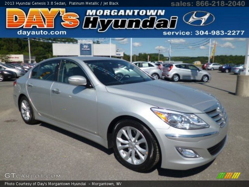Platinum Metallic / Jet Black 2013 Hyundai Genesis 3.8 Sedan