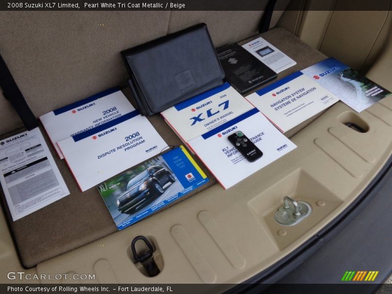 Pearl White Tri Coat Metallic / Beige 2008 Suzuki XL7 Limited