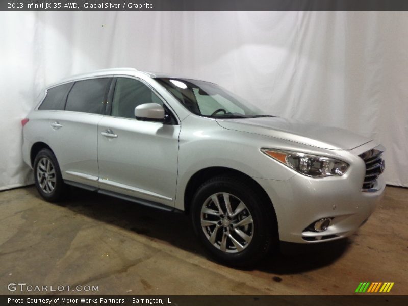 Glacial Silver / Graphite 2013 Infiniti JX 35 AWD