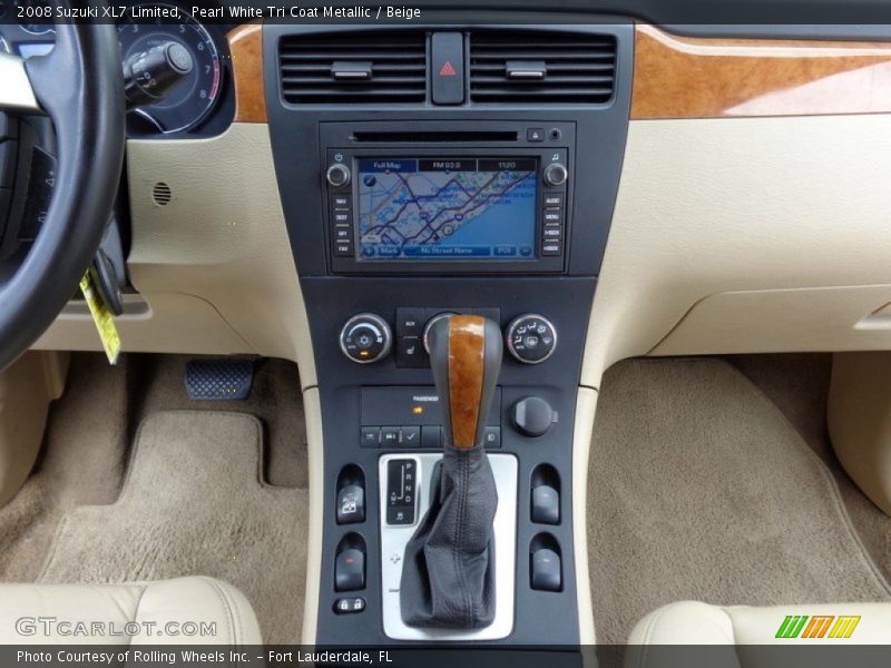 Pearl White Tri Coat Metallic / Beige 2008 Suzuki XL7 Limited