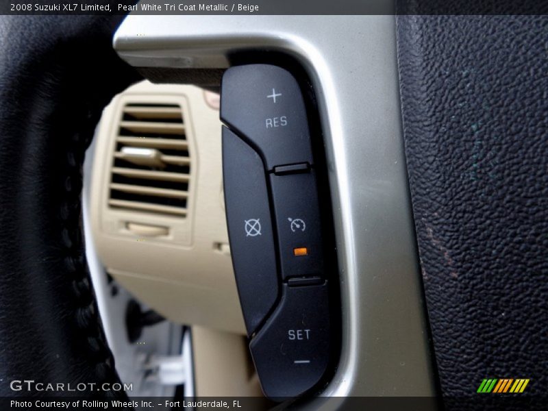 Pearl White Tri Coat Metallic / Beige 2008 Suzuki XL7 Limited