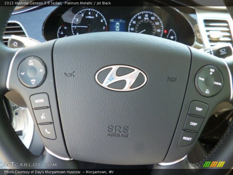 Platinum Metallic / Jet Black 2013 Hyundai Genesis 3.8 Sedan