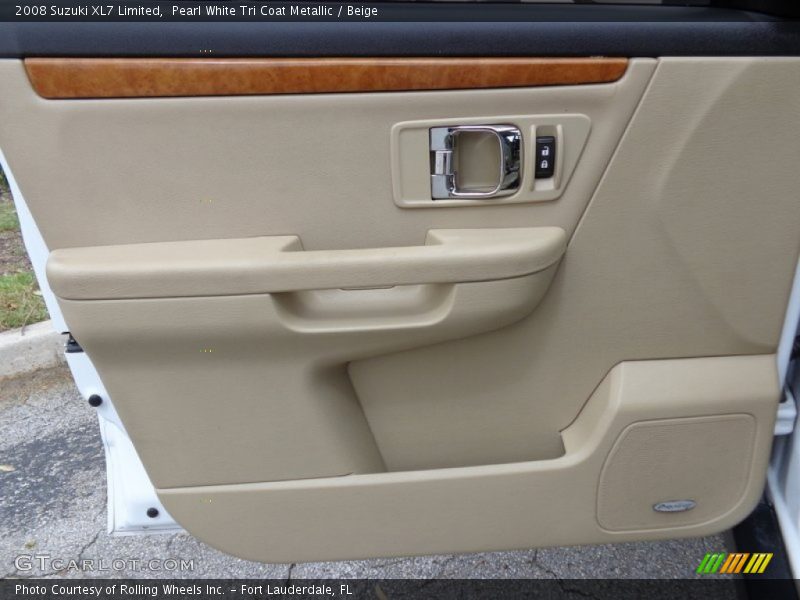 Pearl White Tri Coat Metallic / Beige 2008 Suzuki XL7 Limited
