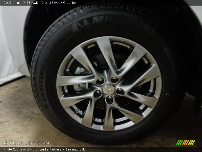 Glacial Silver / Graphite 2013 Infiniti JX 35 AWD