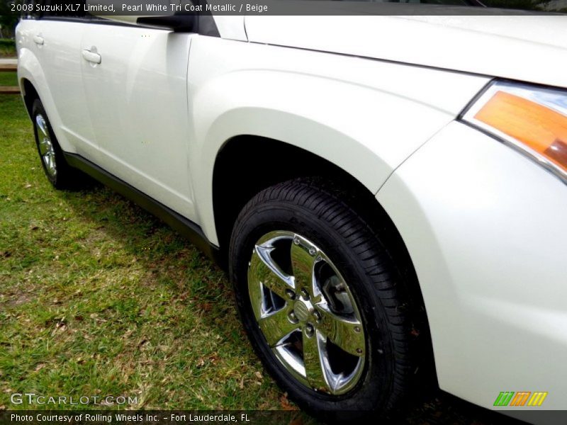 Pearl White Tri Coat Metallic / Beige 2008 Suzuki XL7 Limited