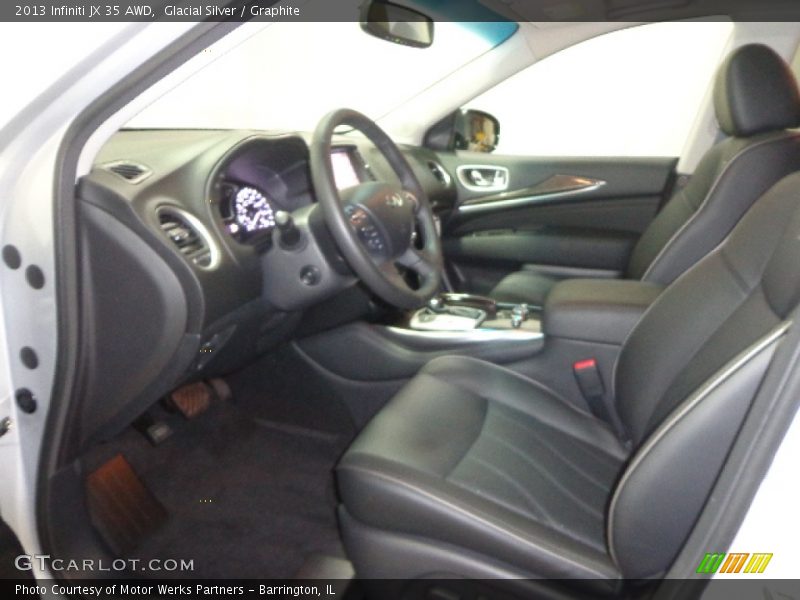 Glacial Silver / Graphite 2013 Infiniti JX 35 AWD